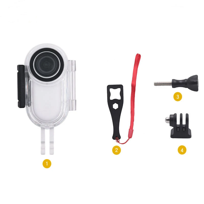 Insta360 GO2 Kotak Casing Pelindung Cangkang 30M untuk Aksesori Kamera Jempol Insta 360 Go2