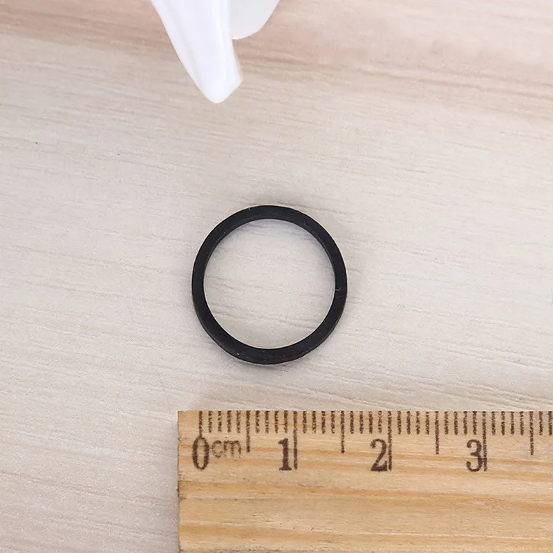 16*1.4mm Black Office Rubber Ring Rubber Bands Strong Elastic Bands Stationery Holder Band Loop School Office Supplies