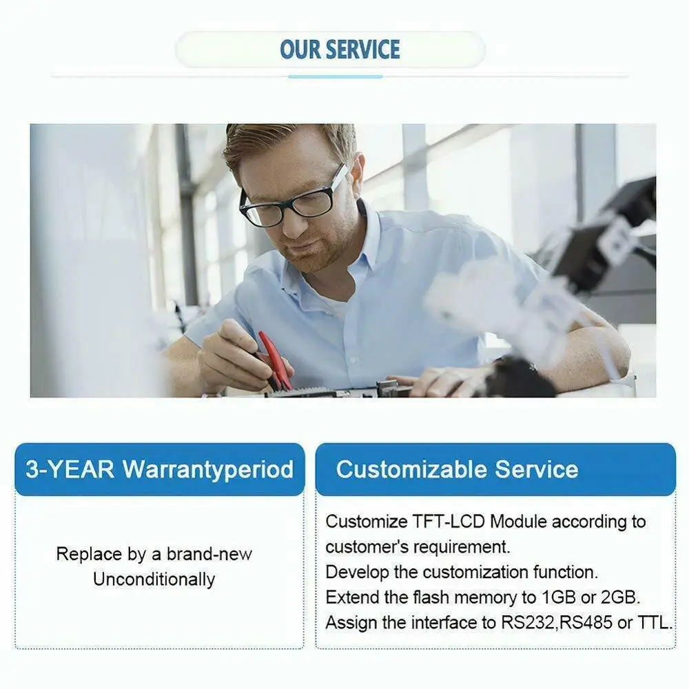 3.5 Inch Programmeerbare Touch Screen Bedieningspaneel Met Seriële Interface Ondersteuning Elke Microcontroller