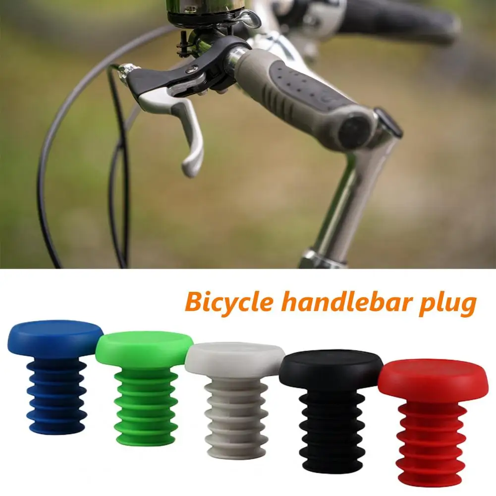 Handlebar Plugs Plastic Wear-Resistant Plastic Anti-Vibration Easy Installation Bar End Caps for MTB