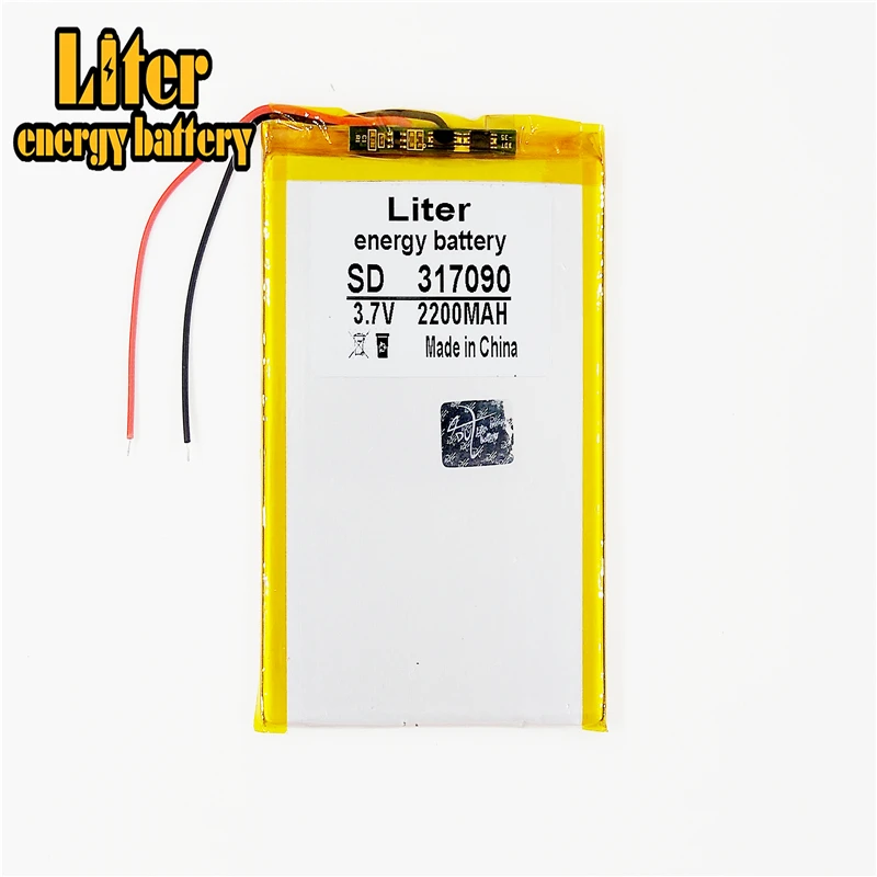 3.7 فولت 307090 287090 317090 2200mAh بطارية ليثيوم بوليمر الكمبيوتر اللوحي المحلي منتصف الكتاب الإلكتروني مثل العالمي