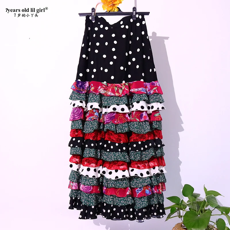 Flamenco, A Popular Dance Wear Brand, Is A Hip-Wrapped, Multi-Layer Flounce BB02 Dress