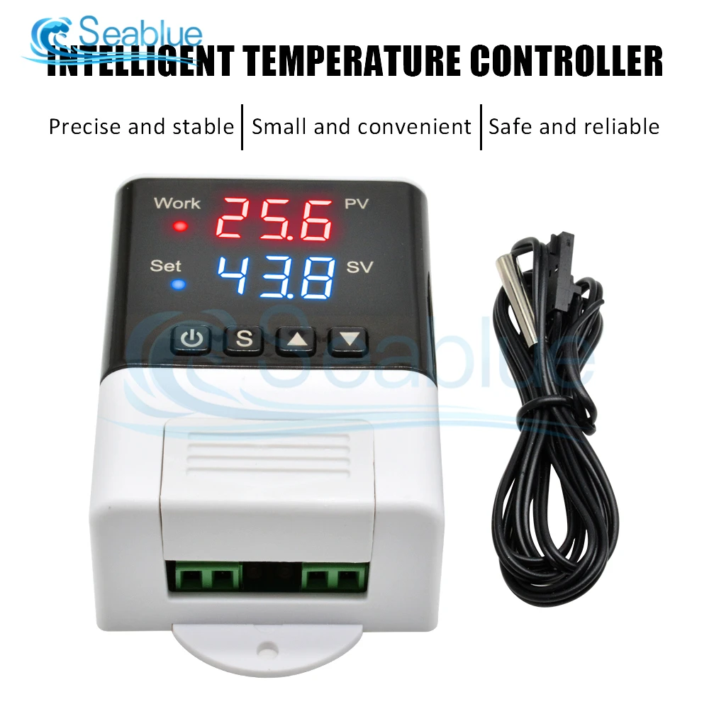 DTC1110 DTC1100 DTC1200 AC 110V-220V LED Digital Microcomputer Temperature Controller Thermoregulator Thermostat NTC Sensor