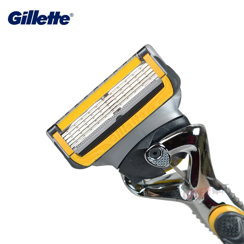 ماكينة حلاقة الذقن Gillette Fusion Proshield ماكينة حلاقة الذقن القابلة للغسل ماكينة حلاقة حقيقية جديدة للرجال العناية بالوجه 1 حامل 1 رأس