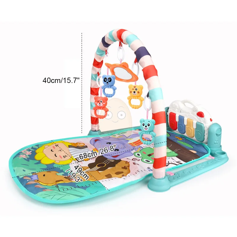 Baby Music Rack Play Mat Playmat Piano Keyboard Puzzle Carpet Gym Crawling Activity Rug Early Educational Toy For Infant Gift