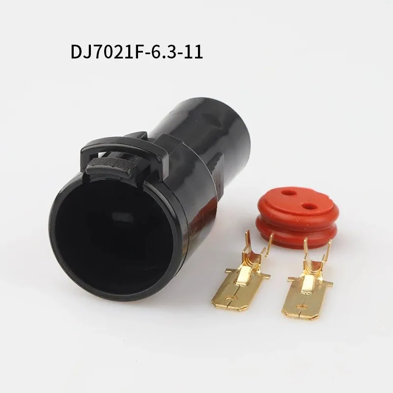 6180-2541 500SETS DJ7021F-6.3-11 6.3mm 2Pin AMP Car Electrical Wire Connectors for Audi ,BMW,Toyota,NISSAN AND other models