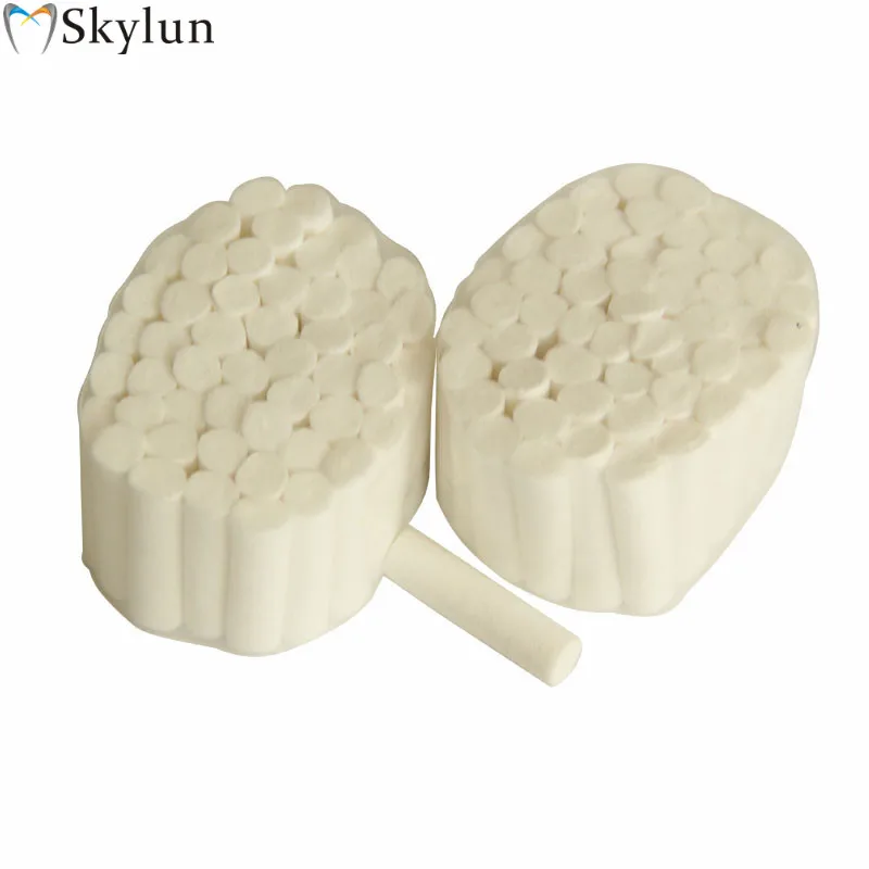 

SKYLUN 2000pcs Dental Surgical Cotton Rolls Teeth Gem High-purity Cotton Roll Dentist Material Disposable Teeth Whitening