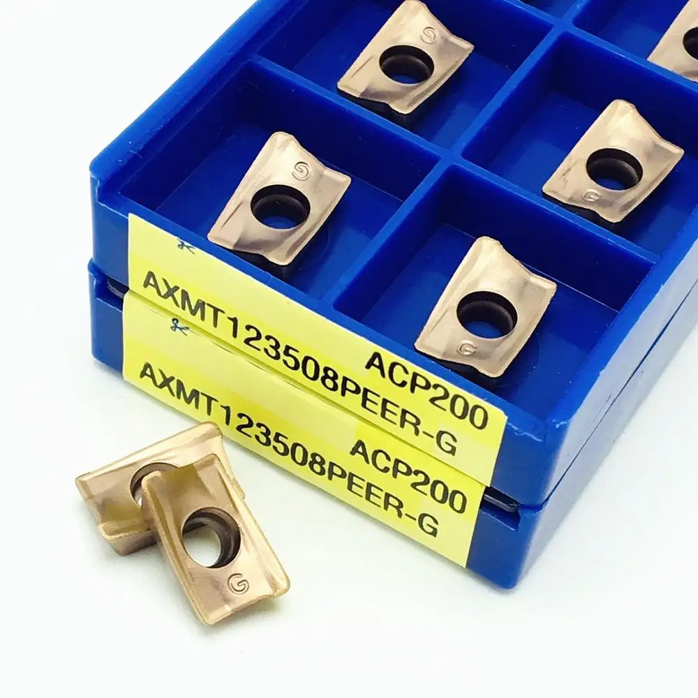 AXMT123508 AXMT170508PEER-G ACP200 Carburo di tornitura strumento originale di alta qualità di CNC inserto di fresatura AXMT 123508 AXMT 170508