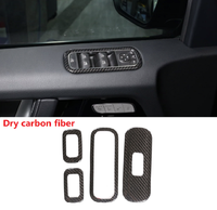 Real Carbon Fiber Car Window Control Lift Button Frame Cover Trim Fit For Mercedes Benz G Class W463 G500 G63 2019-2020