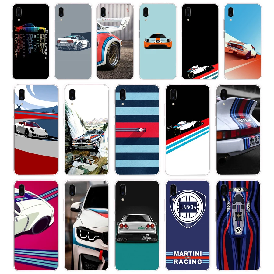 143FG Martini Racing Colores gift Soft Silicone Tpu Cover phone Case for Meizu Pro 7 Plus X8 C9 Pro Note 9 case