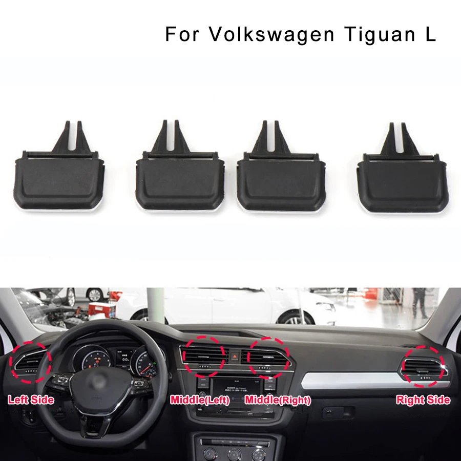 Car Front Air Conditioning A/C Air Vent Outlet Tab Air Conditioning Leaf Adjust Clip Repair Kit for Volkswagen VW Tiguan L