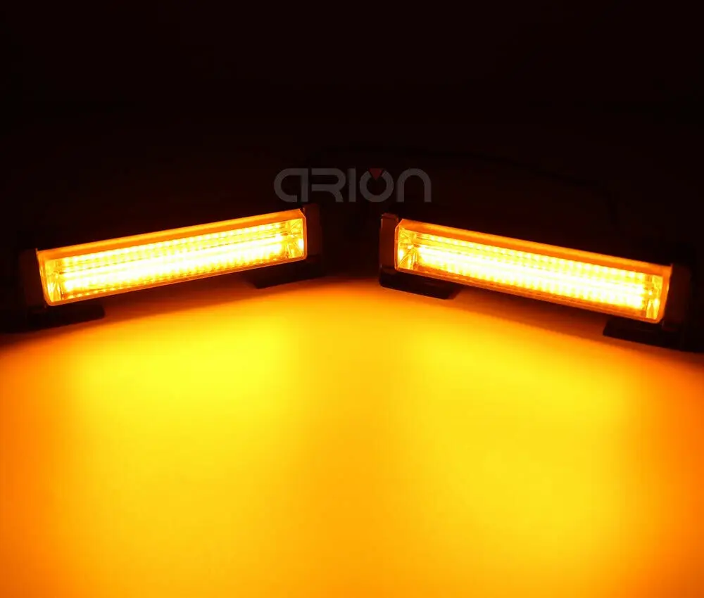 40W 80W COB Car Truck Grille LED Strobe Light Fireman Police Flashing Emergency Warning lights Red Blue Yellow White 12V 24V image 4