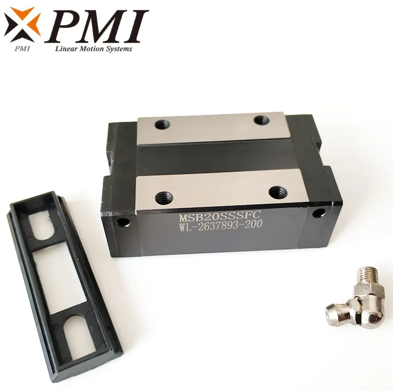 2 Stück Original Taiwan PMI MSB15S MSB20S MSB25S MSB30S -N Linearführungsschlitten für CO2-Lasermaschine CNC-Fräse – Detail 2