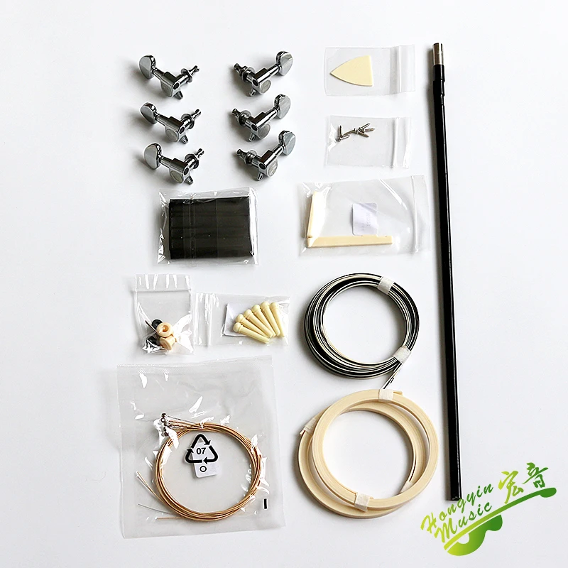 41 inch GAC Cutaway guitar DIY folk ballad single guitar accessories package spruce solid wood side back plywood