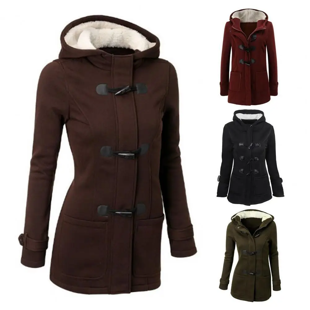 

Classic Winter Jacket Loose Super Soft Winter Overcoat Hooded Windproof Women Elegant Coat Streetwear Women Coat