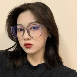 High-quality cat eye frame glasses Myopia Glasses Women Men Nearsighted Eyewear Anti blue light Glasses with Diopters Minus -1.0