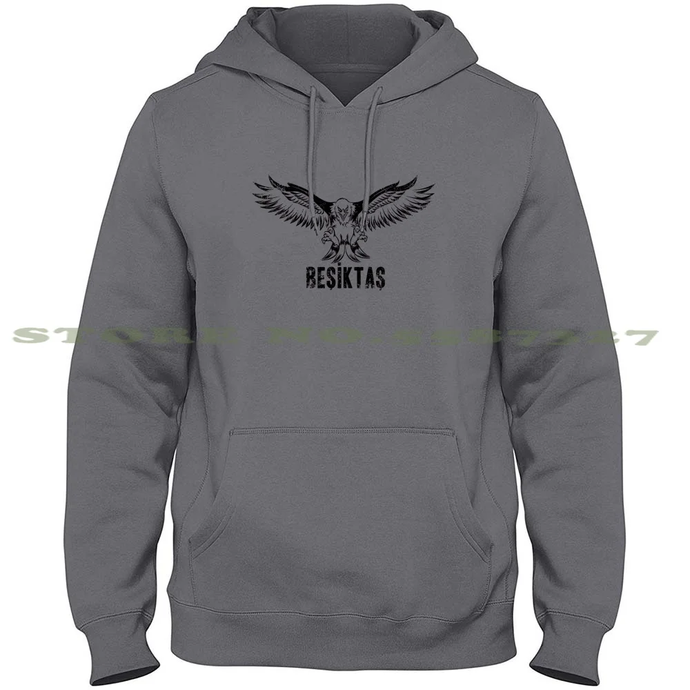 Besiktas Eagle 100% Pure Cotton Hoodie Tshirt Bjk Club Logo Falcon Carsi Premier League Football Club Futebol Epl Athlete