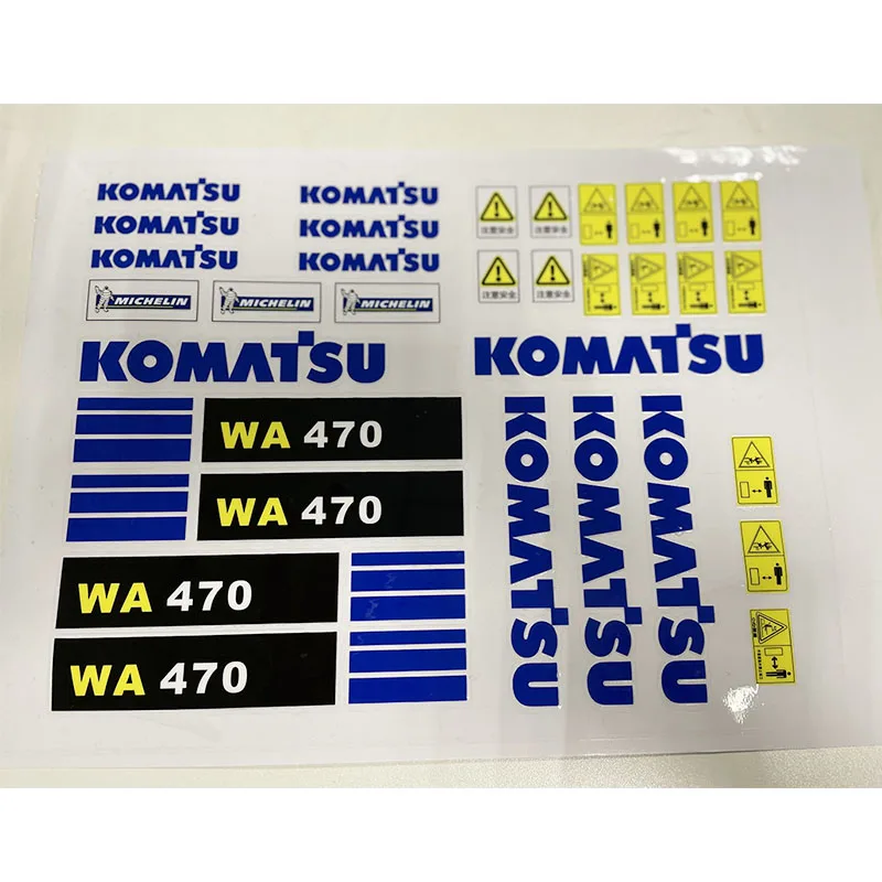 980L A40G WA470 Sticker  1/14 Loader  Excavator Engineering Vehicle Model Sticker