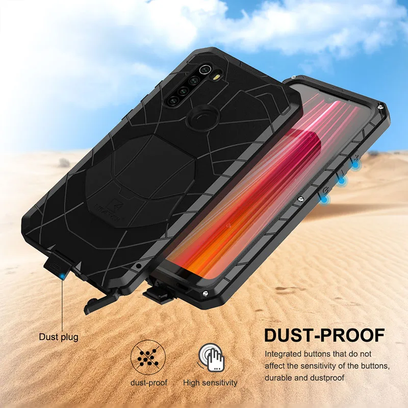 Imagem -03 - Prova de Choque para Xiaomi mi Redmi Note Pro Pro 9s 10pro à Prova de Choque Armadura Metálica Acessórios do Telefone Case à