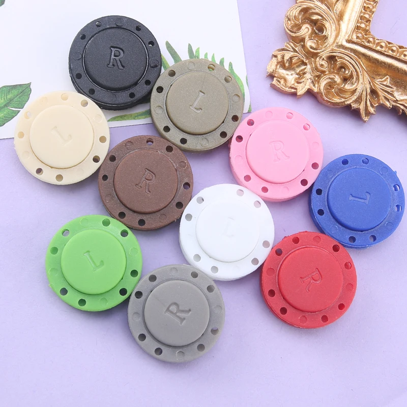 5 Pairs Sewing Button Magnet Stone Invisible Buckle Automatic Magnetic Button For Needlework DIY Bag/Cardigan/Jacket  Sewing Set