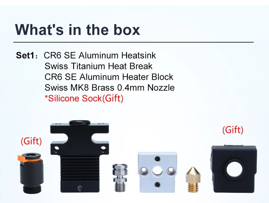 Trianglelab CR6 SE HOTEND GANZMETALL-HOTEND-KIT FÜR CR-6 SE CR-6 MAX SE Hochwertiges Extrusionskopf-KIT 3D-Drucker-Zubehör – Detail 7