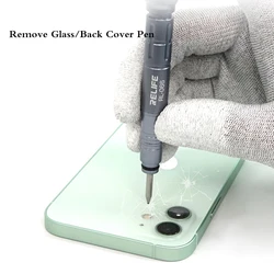 RELIFE-Kit de herramientas para quitar la cubierta trasera del cristal de La RL-066, bolígrafo de diamante de rotura, removedor de lente de cámara para Iphone 8-12 Pro Max, reparación de la carcasa