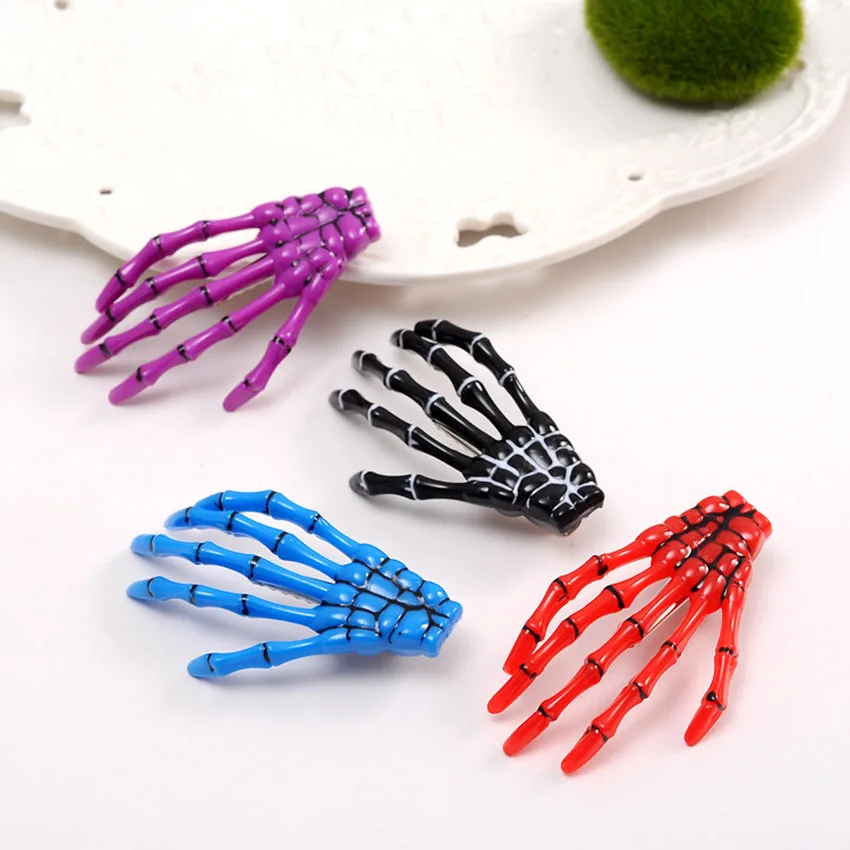 Creative Skeleton Skull Headwear คลิปผมกระดูกมือรูปผมกรงเล็บ Hairpin ผมอุปกรณ์เสริม Party เทศกาลผมจัดแต่งทรงผมเครื่องมือ