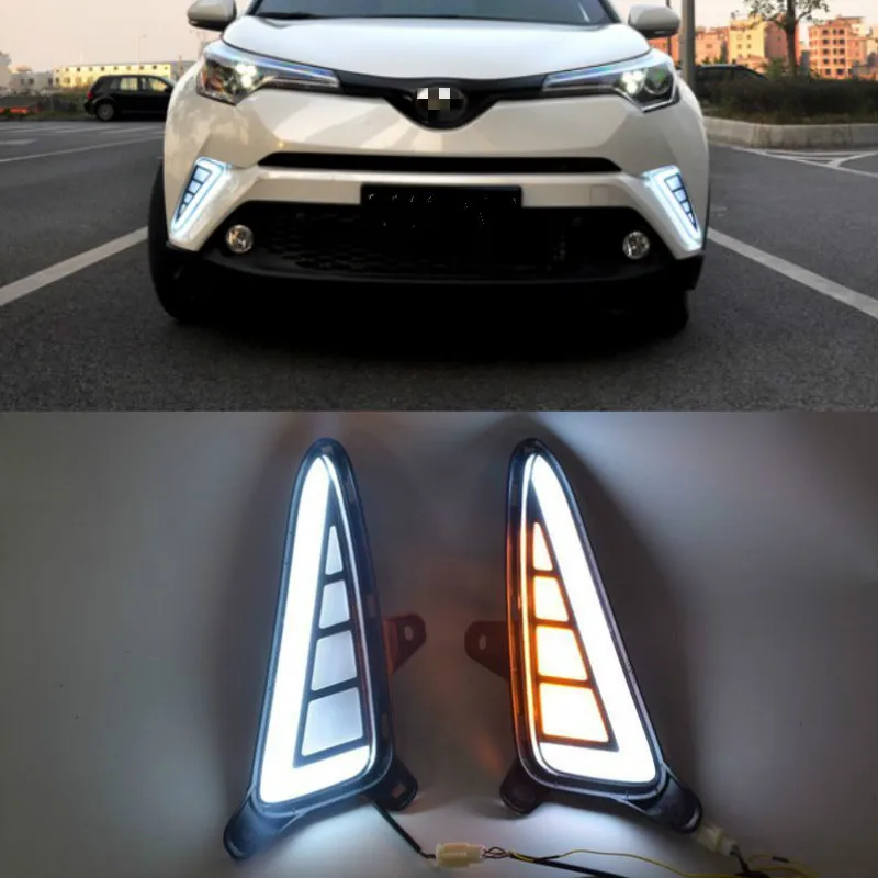 2Pcs For Toyota CHR C-HR 2016 2017 2018 2019 LED Daytime Running Turning Signal Light DRL Fog Lamp Brake light Lamp