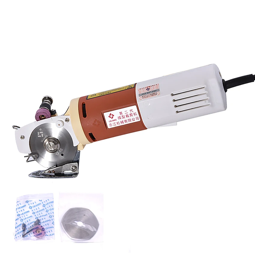 65mm Rotary Blade Electric Cloth Cutter Handheld Portable Fabric Round Knife Cutting Machine 220V Electric Round Scissors Shears