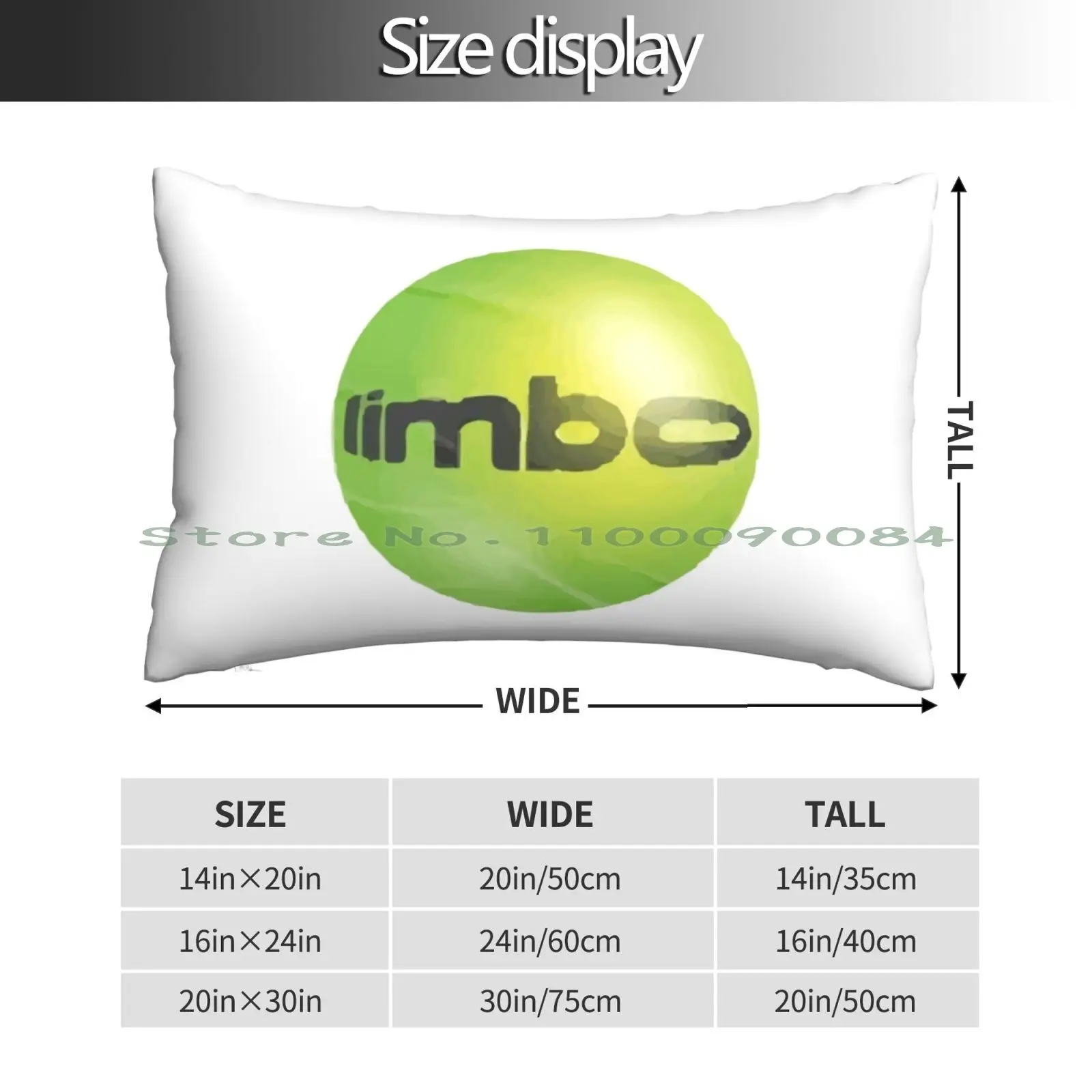 Limbo Logo-Aminé Pillow Case 20x30 50*75 Sofa Bedroom Limbo Ball Tennis Logo Aminé Album New Old Rapper Long Rectangle