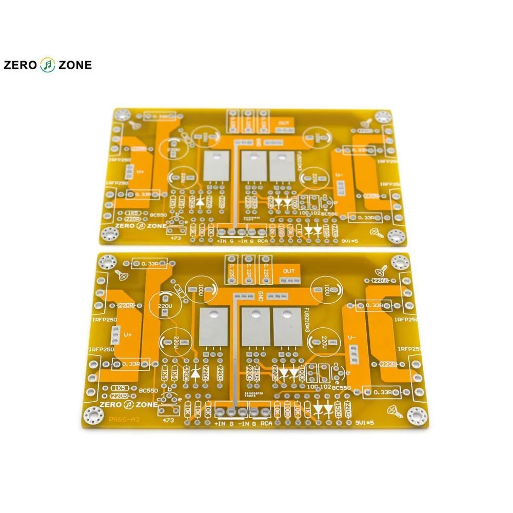 One Pair PASS A3 Single-ended Class A Power Amplifier Bare PCB