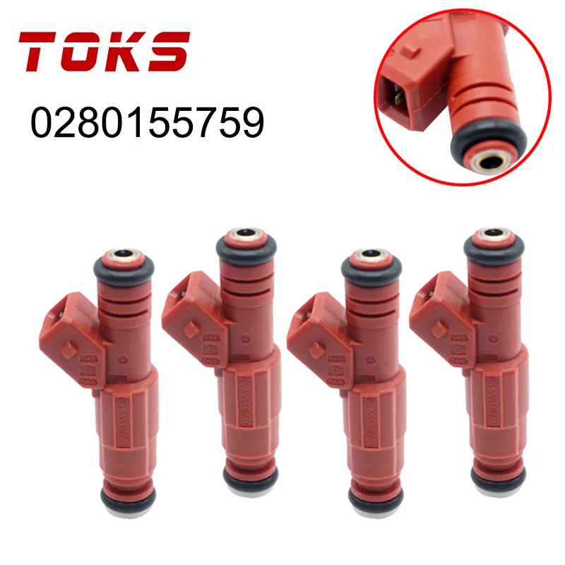 4PCS 0280155759 Fuel Injector 9454556 For Volvo Dodge Audi V-W G40 G60 1.8T Turbo 2.3L 0280 155 759 1275395 Car Engines part