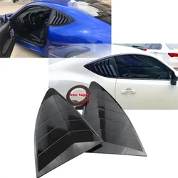 Rear Quarter Window Louvers 2 pcs/set Spoiler Panel Vent for Scion FRS for Subaru BRZ for Toyota 86 GT86 2013-2020 ABS Stickers