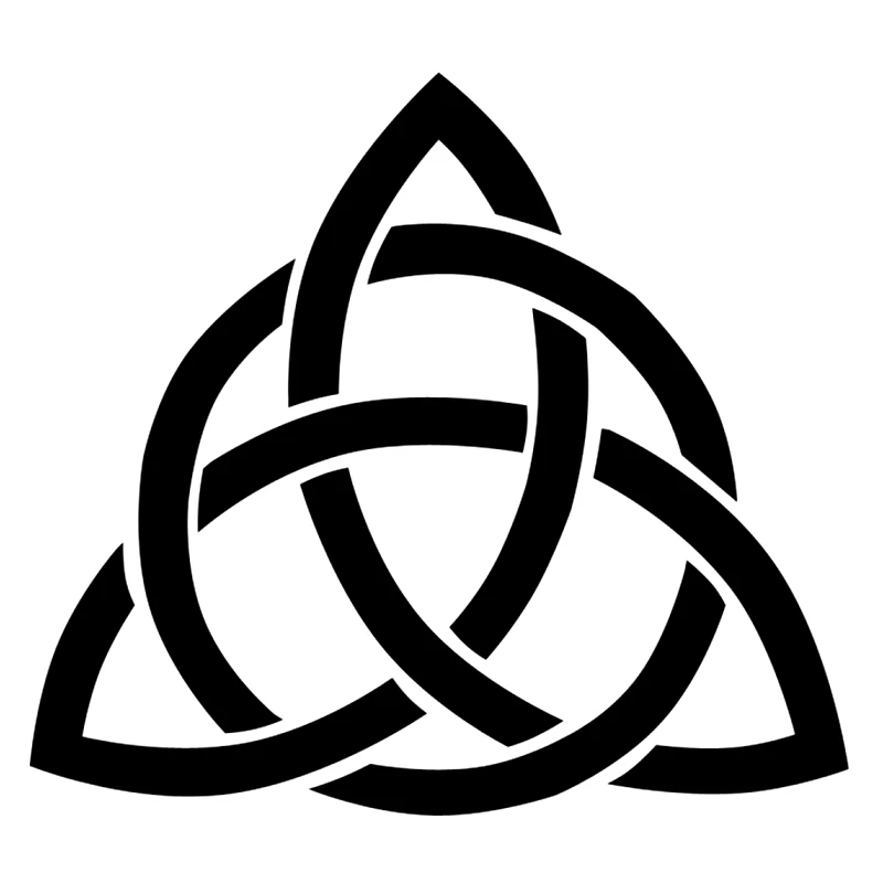 

1 piece Knot Triquetra Trinity Celtic - Symbol Funny Car Sticker and Decal KK Vinyl Sunscreen Waterproof 15cm*14 Cm