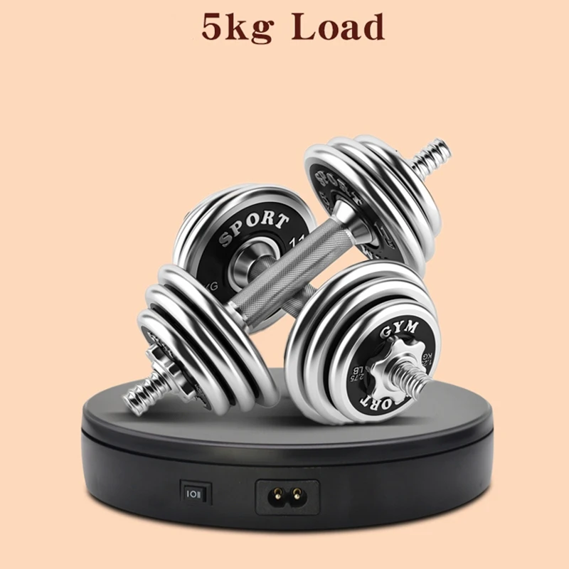 Electric Turntable 360 Rotation 5KG Noiseless Rotating Table Jewelry Watch Multifunctional Display Stands Table 22*22*4cm