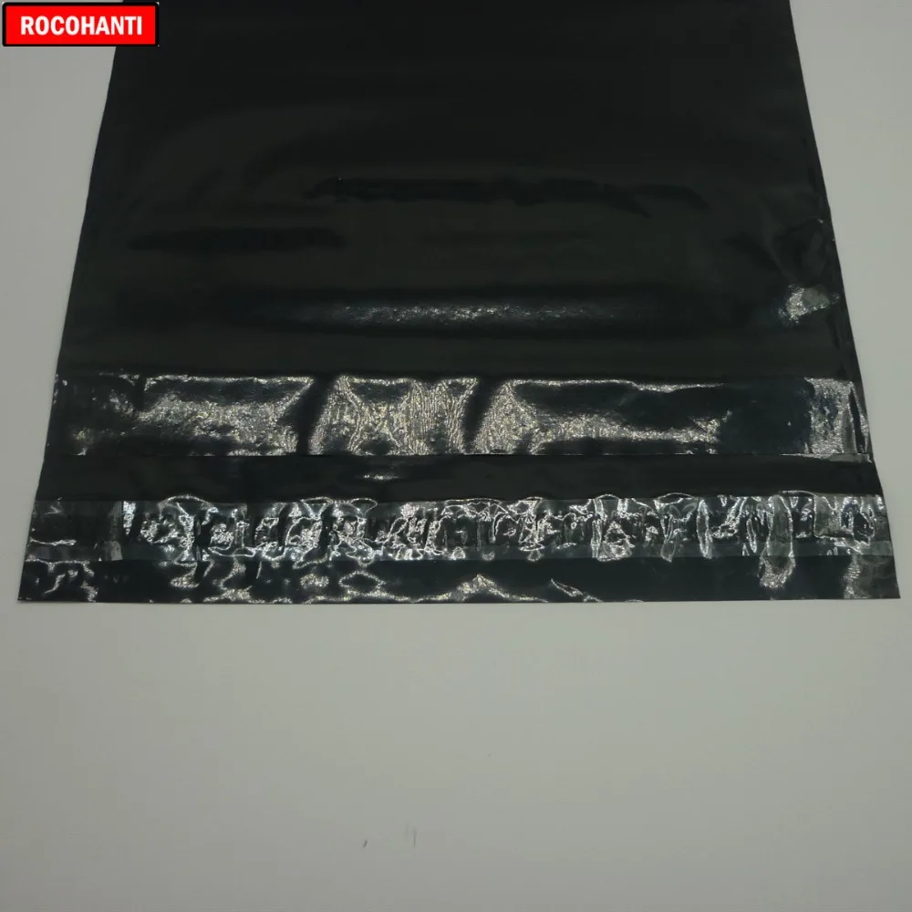 100pcs Custom Printed Matte Finish Black Shipping Bags With Logo Plastic Mail Poly Mailers Gift Package Mailing Bags for Clothes