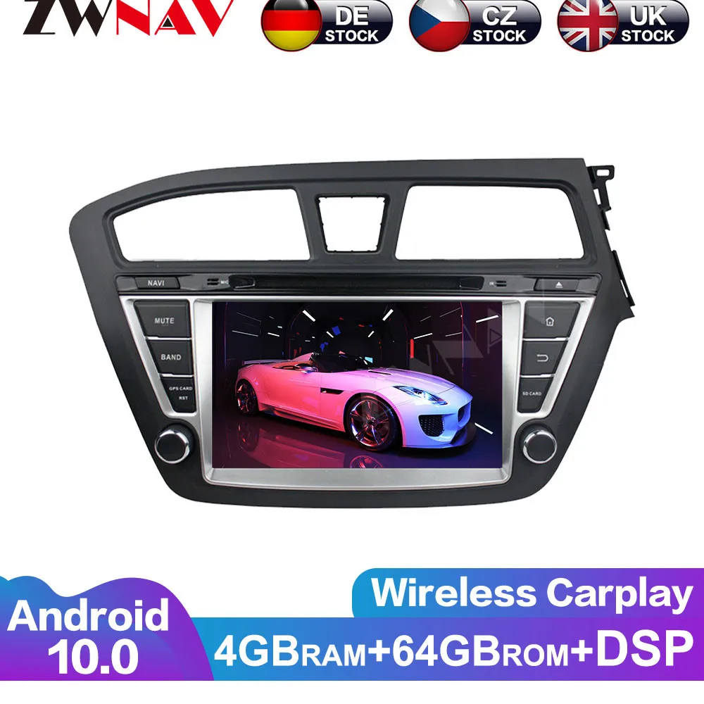 Android 9 IPS Screen PX6 DSP For Hyundai i20 2014 2015 2016 -2018 Car DVD GPS Multimedia Player Headunit Radio Navi Audio Stereo