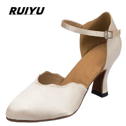 Latin Dance Shoes Women's Salsa Tango Ballroom Party Women's Shoes Colour Black Dance Heels Outdoor Sneakers