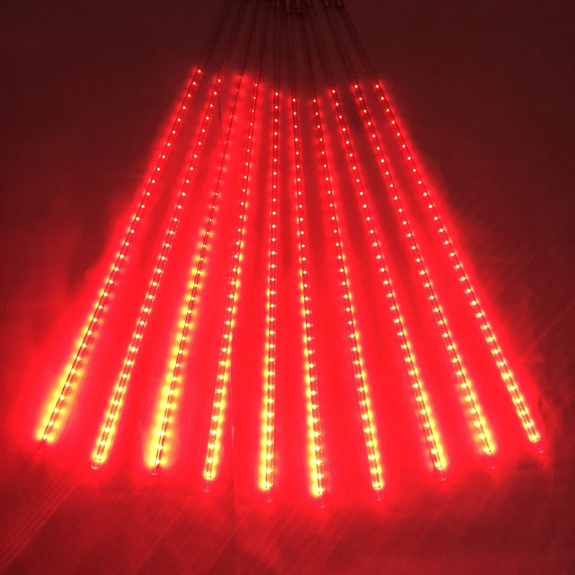 30/50/80cm chuva de meteoros ao ar livre 10 tubos led string luz à prova dwaterproof água para árvore festa de casamento natal decoração do feriado