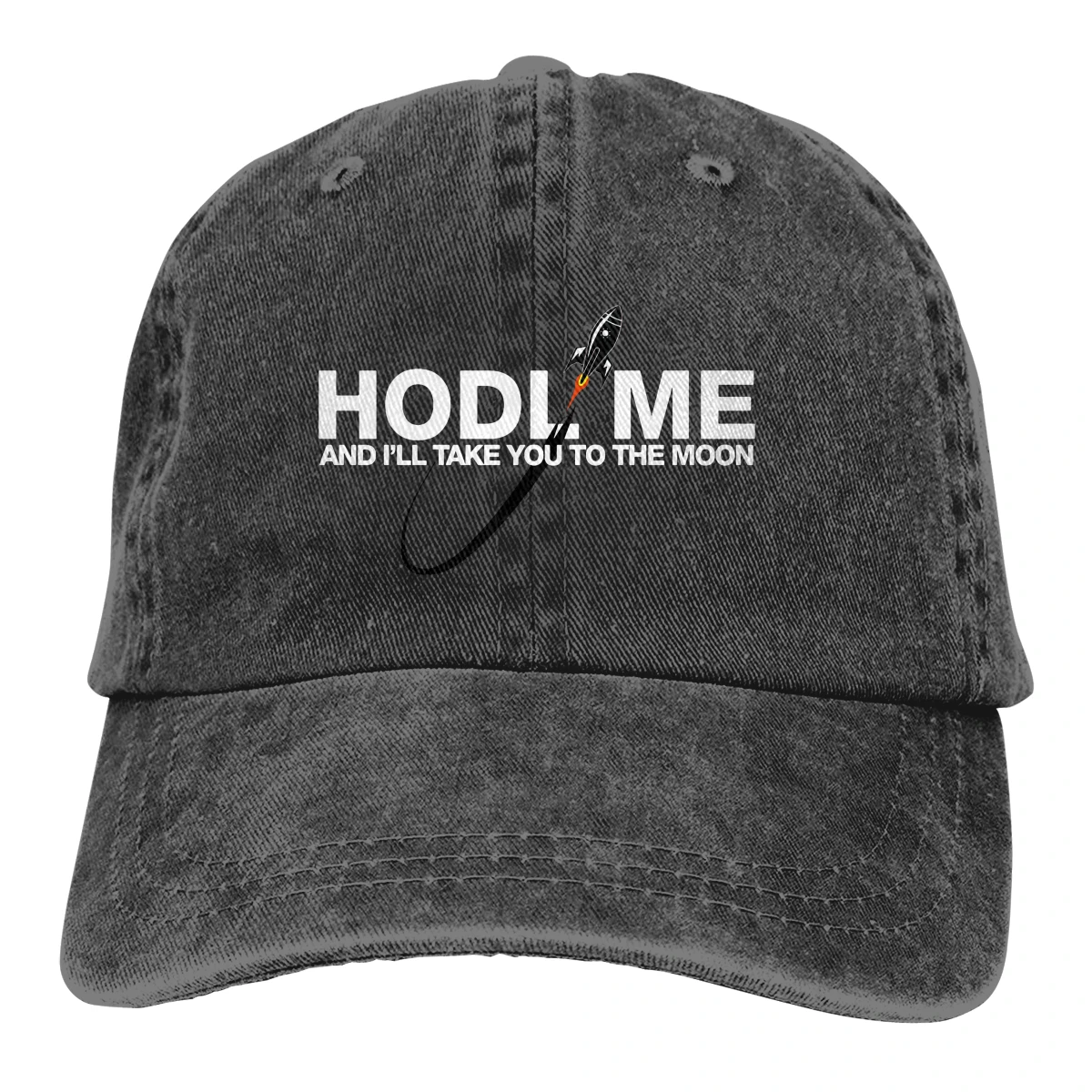 HODL ME Rocket Baseball Caps Peaked Cap Ethereum Crypto Miners Sun Shade Hats for Men