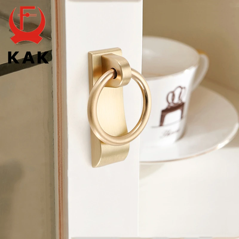 KAK Gold Cabinet Knobs and Handles Luxury Gold Kitchen Cupboard Door Pulls European Drawer Furniture Handle Hardware