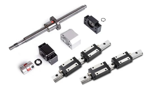 SFU2005 Ball Screw HGR Linear Guide Rail Kit Complete Length 150mm-1150mm Flange Type Square Slider DSG25H XB Coupling BKBF15