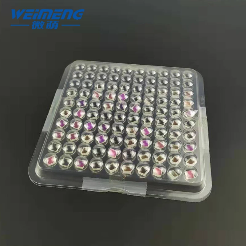 Weimeng KTP crystals 6*6*3mm square shape laser lens optical glass for Tattoo removal laser Optoelectronic beauty machine lens