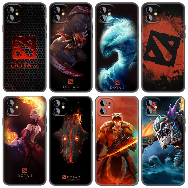 Game Dota 2 Phone Case For Apple iPhone 13 12 Mini 11 Pro Max XR X XS MAX 6 6S 7 8 Plus 5 5S SE 2020 Black Cover Coque Funda