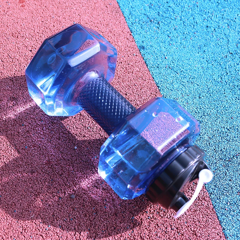 Dumbbells Water Bottle, Large Plastic Bottle, Capacity, Gym, Sports, Indoor, Outdoor Fitness, Fitness, Home Gym, Travel