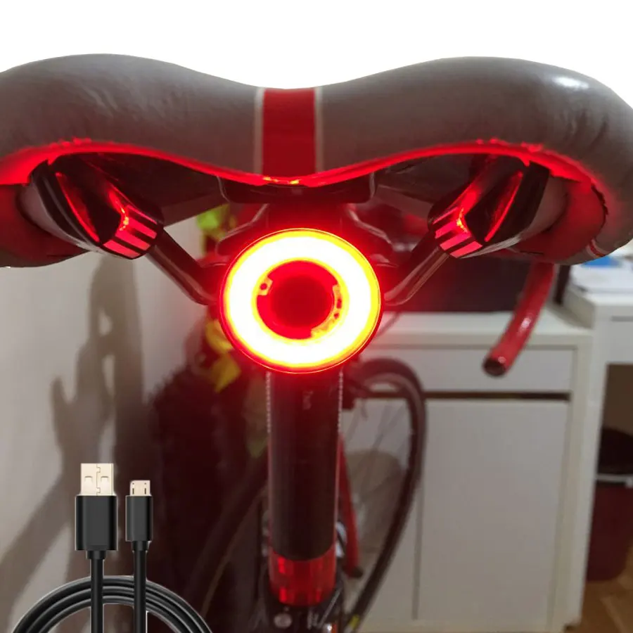 

Xlite100 Bicycle Light Smart Flashlight Smart Brake Sensor Taillight Auto Start/Stop Brake Sensing Waterproof Cycling Tail Light