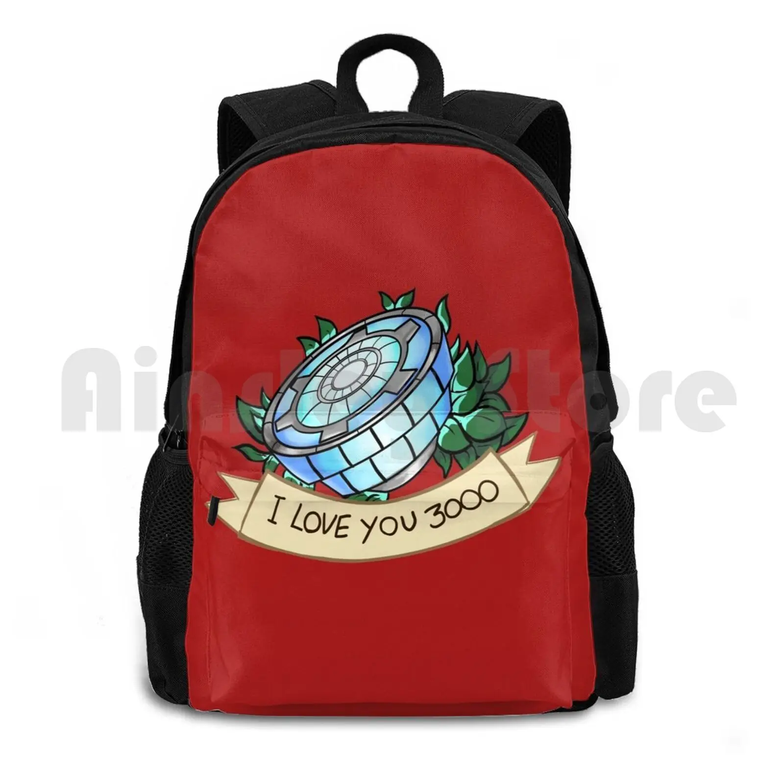 

I Love You 3000 Outdoor Hiking Backpack Riding Climbing Sports Bag Tony Stark Mcu Comics Movies Geek Nerd Cute Love Endgame