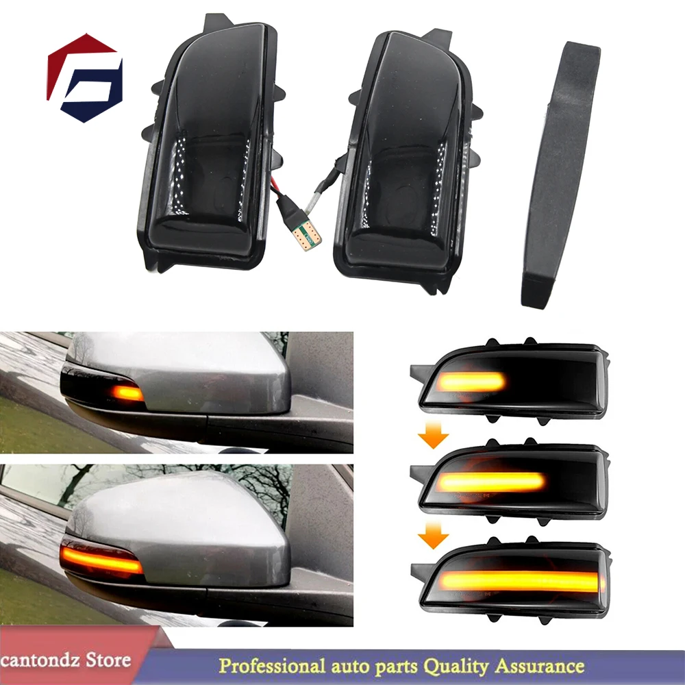 For Volvo C30 C70 S40 S60 V40 V50 V70 2008- 2010 LED Dynamic Turn Signal Light Side Mirror Sequential Lamp Blinker Indicator