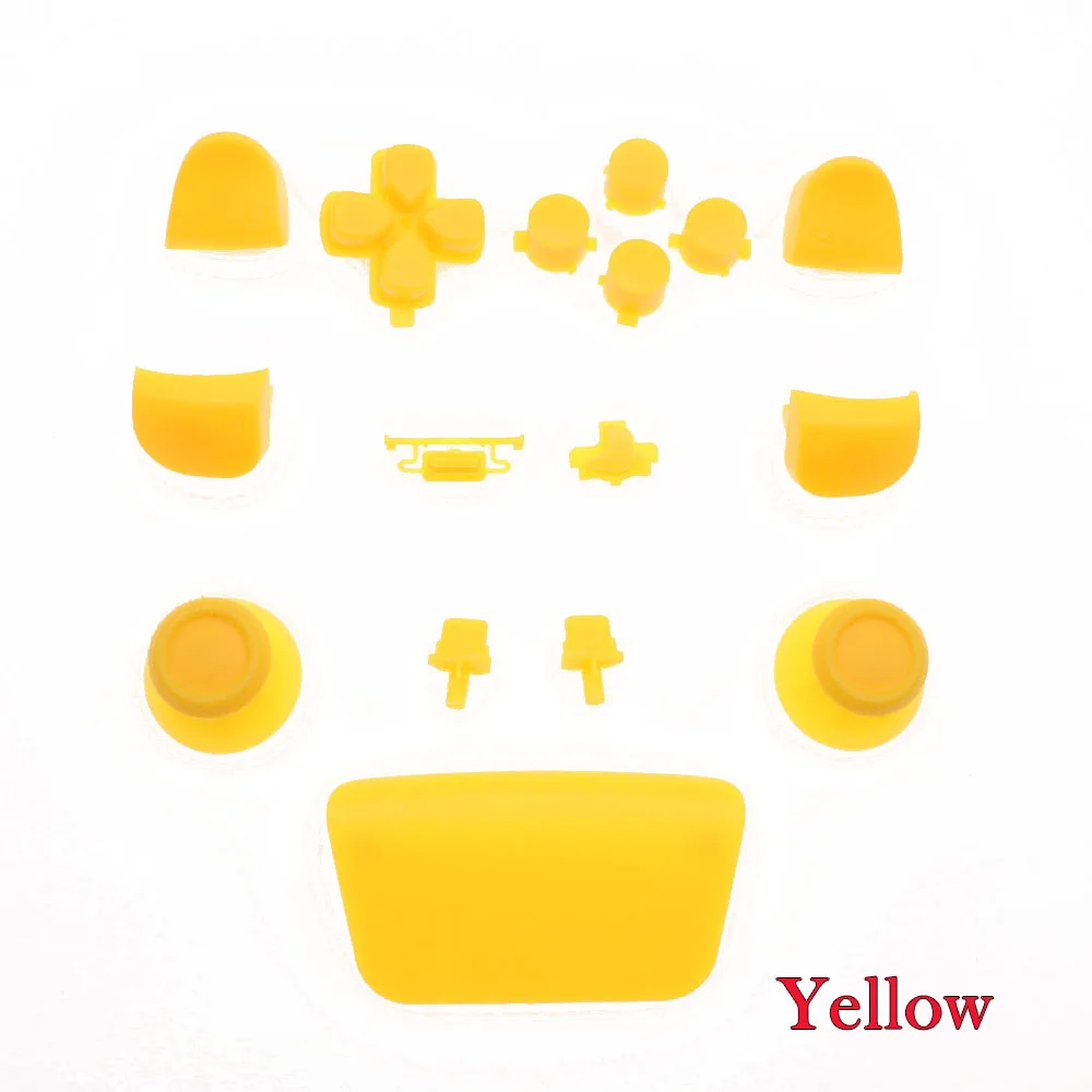 18 Màu 1 Bộ Phím Điều Khiển Phím Thay Thế Vỏ Bao Da Ốp Lưng Bộ Đội Cho PS5 ABXY L1 L2 R1 R2 Nút Chơi Game tay Cầm Cotroller Phụ Kiện