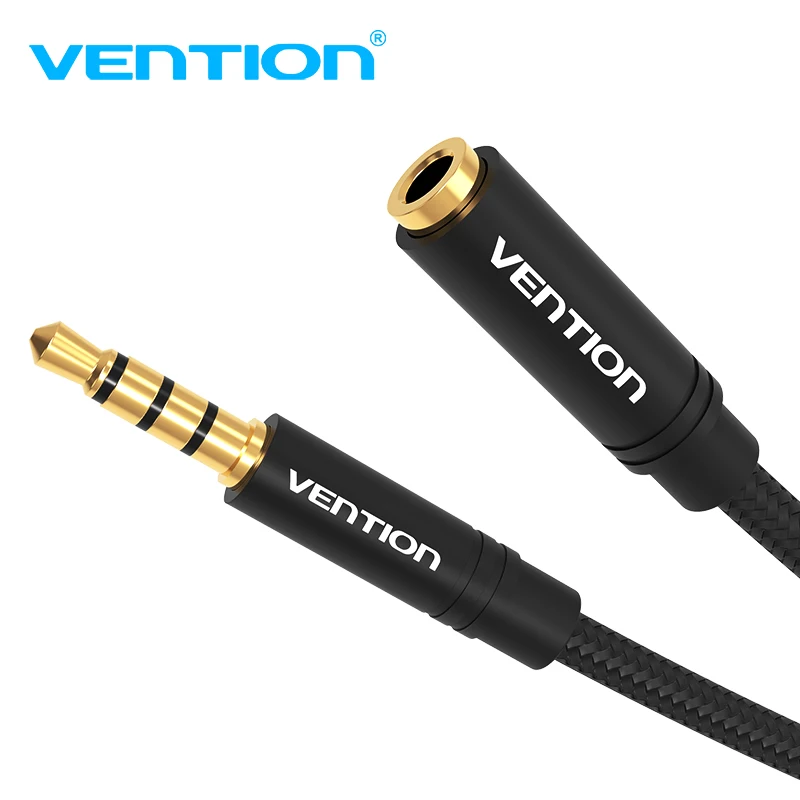 Vention Jack 3.5 mm Audio Extension Cable for Huawei P20 lite Stereo 3.5mm Jack Aux Cable for Headphones Xiaomi Redmi 5 plus PC